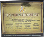 Star Trek Enterprise Stat Plaque Sticker
