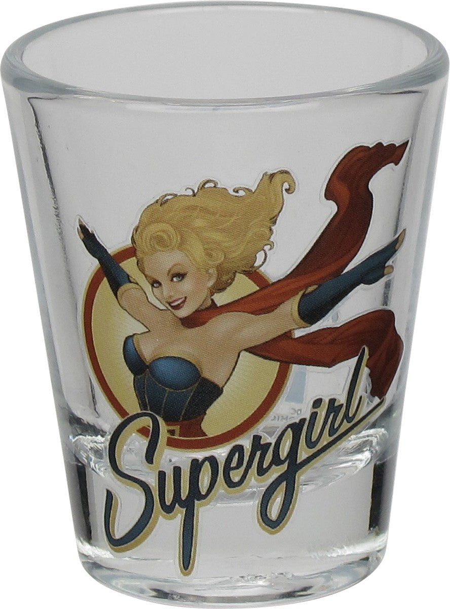 Supergirl Bombshell Mini Toon Tumbler Shot Glass