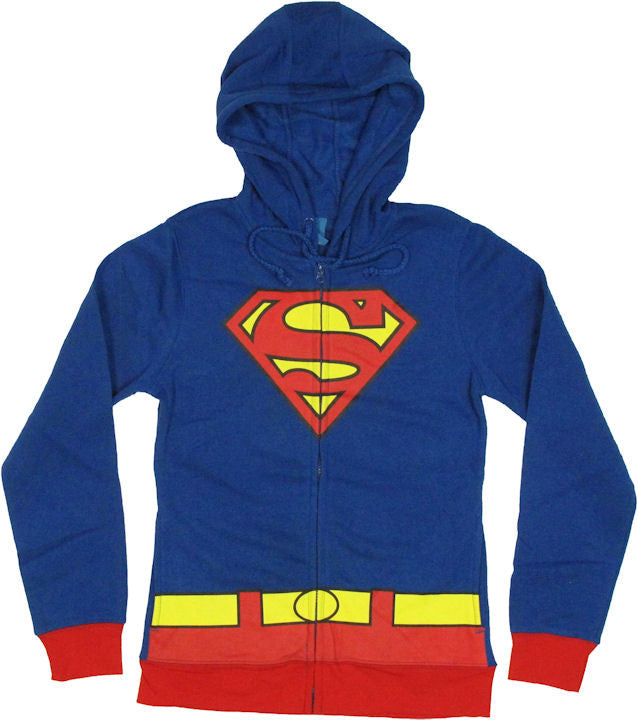 Supergirl Costume Suit Junior Hoodie