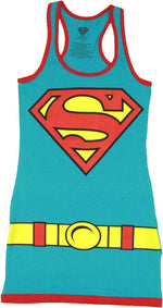 Supergirl Costume Tank Top Dress