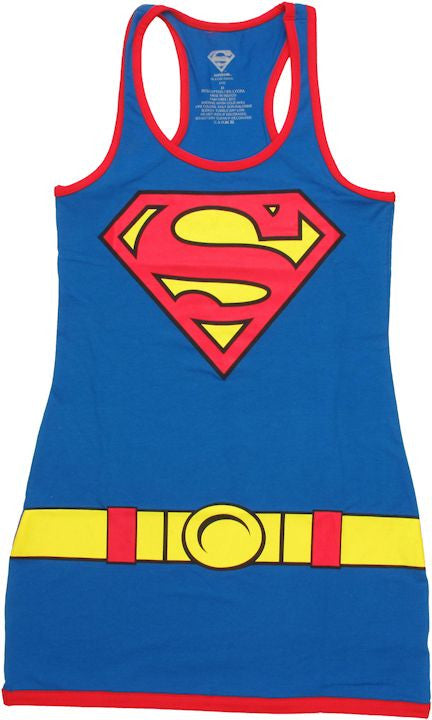 Supergirl Royal Blue Tank Top Dress