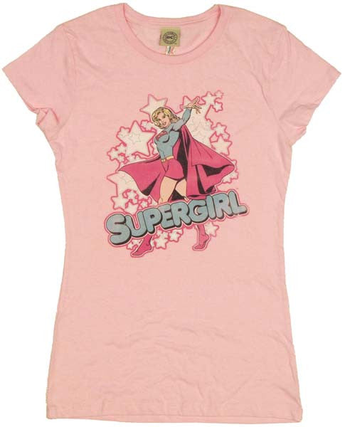 Supergirl Stars Baby Tee