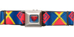 Superman Big Logos Seatbelt Belt