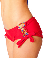 Superman Color Braid Bandeau Bikini Swimsuit