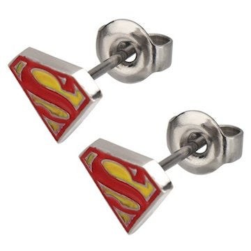 Superman Die Cut Stud Earrings