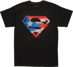 Superman Distressed Flag Logo T-Shirt