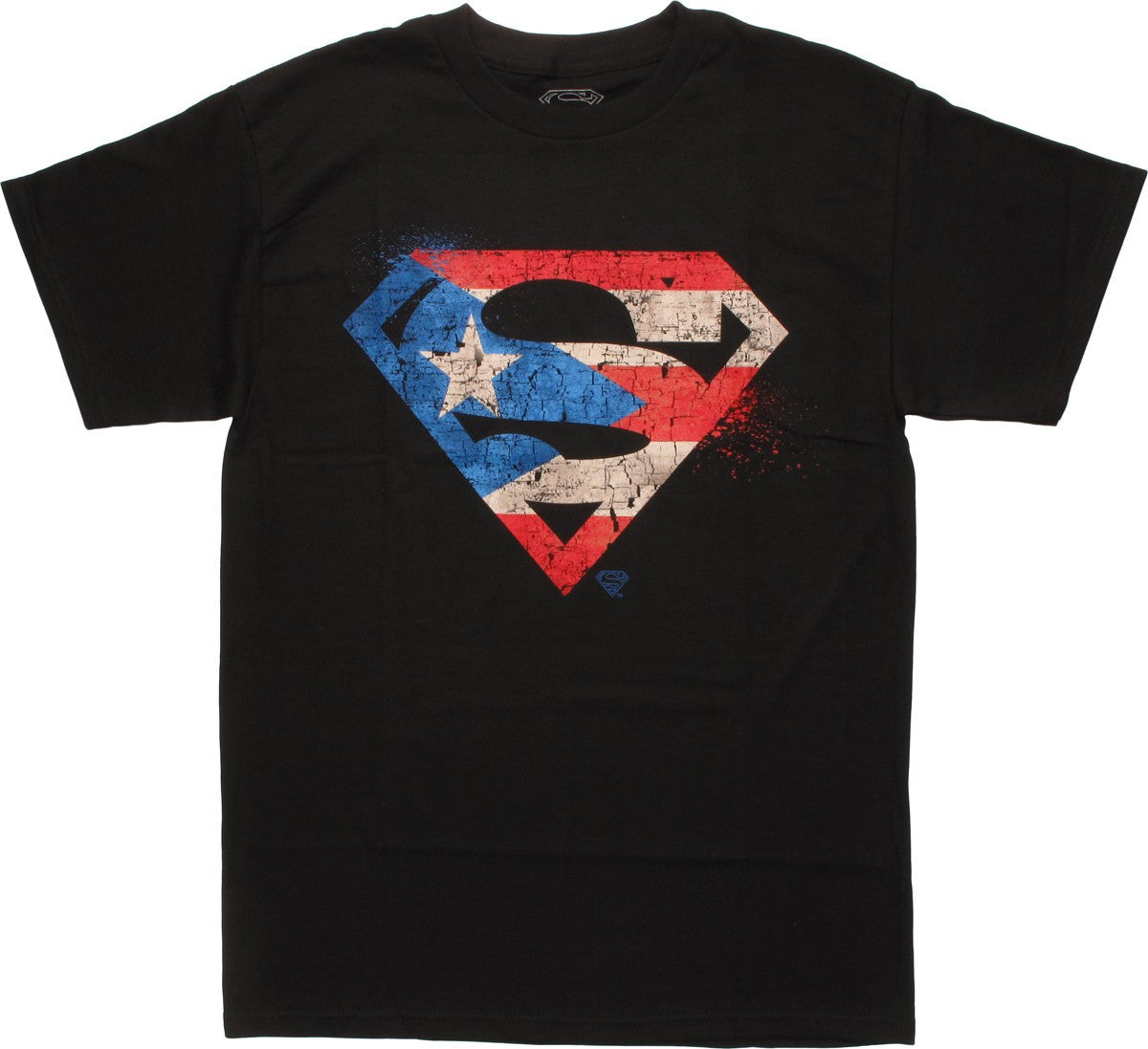 Superman Distressed Flag Logo T-Shirt