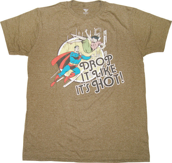 Superman Drop Hot T Shirt Sheer