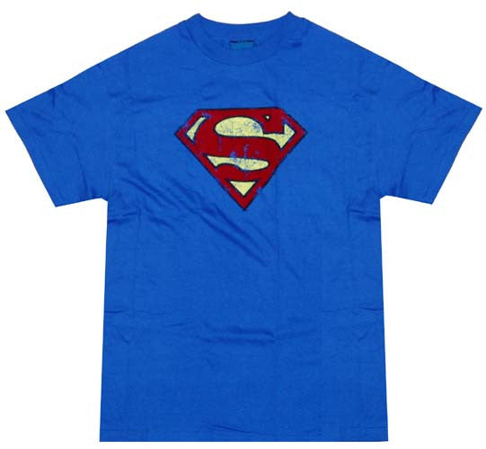 Superman Flock Logo T-Shirt