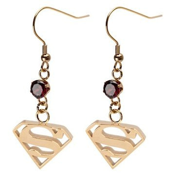 Superman Gold Earrings