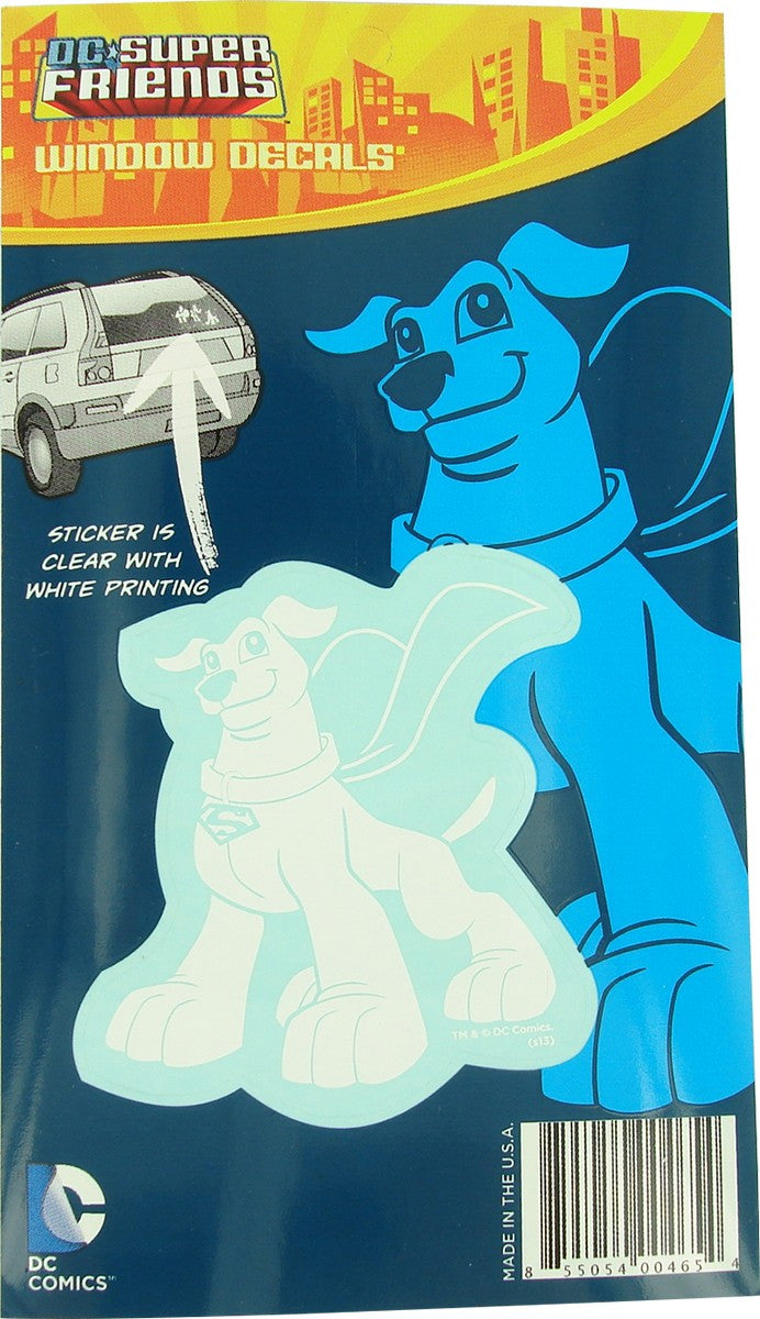 Superman Krypto DC Super Friends Vinyl Decal Sticker