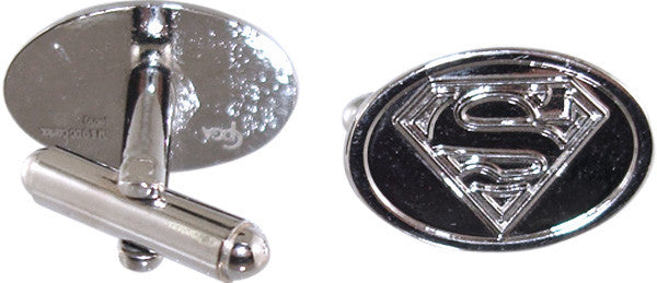 Superman Chrome Logo Cufflinks