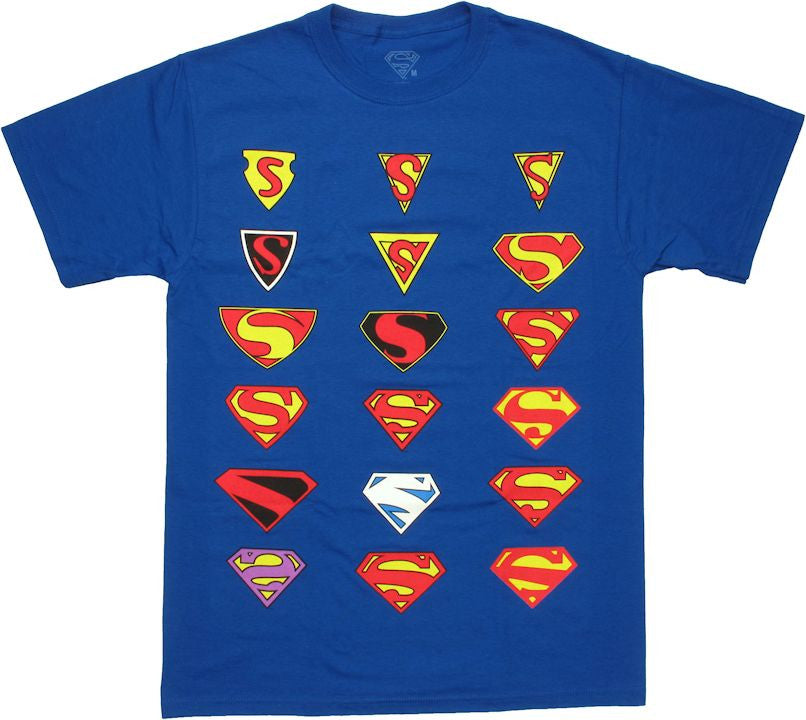 Superman Logo History T Shirt