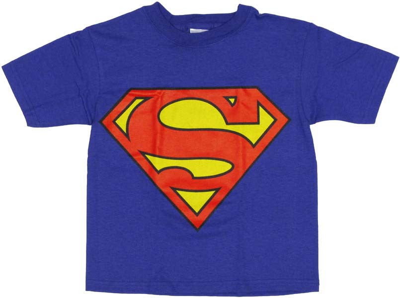 Superman Jumbo Logo Juvenile T-Shirt