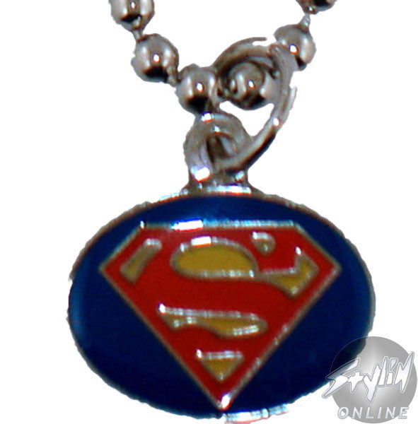 Superman Oval Logo Necklace