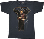 Superman Man of Steel Zod Navy T Shirt Sheer