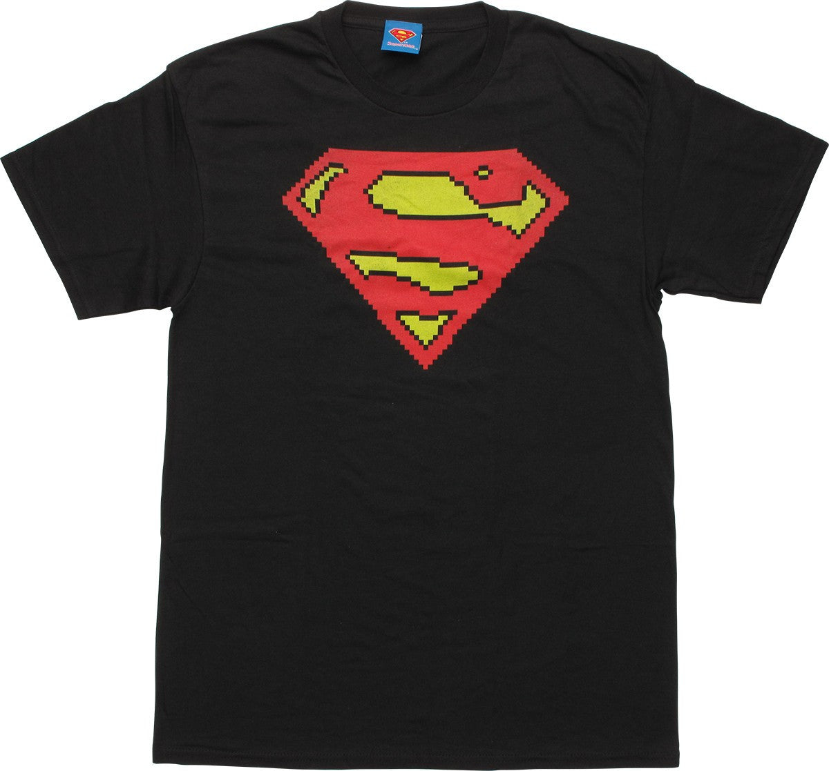 Superman Pixel Logo T Shirt