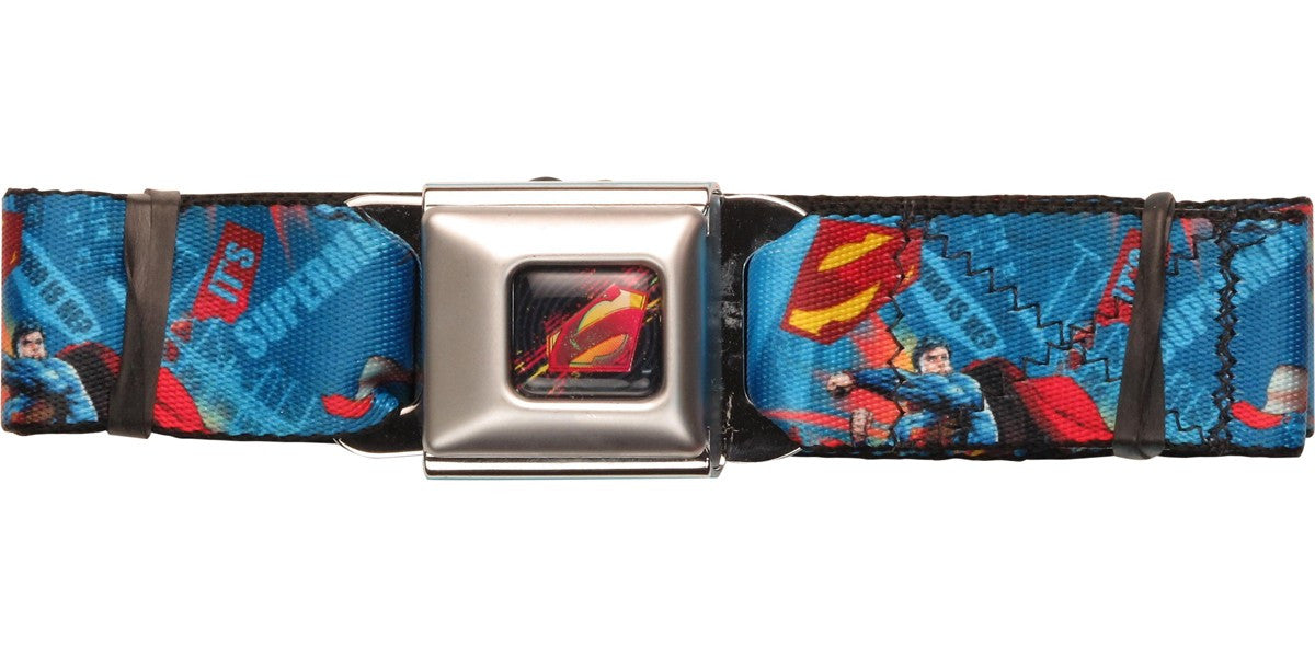 Superman Pop Art Jumble Seatbelt Belt