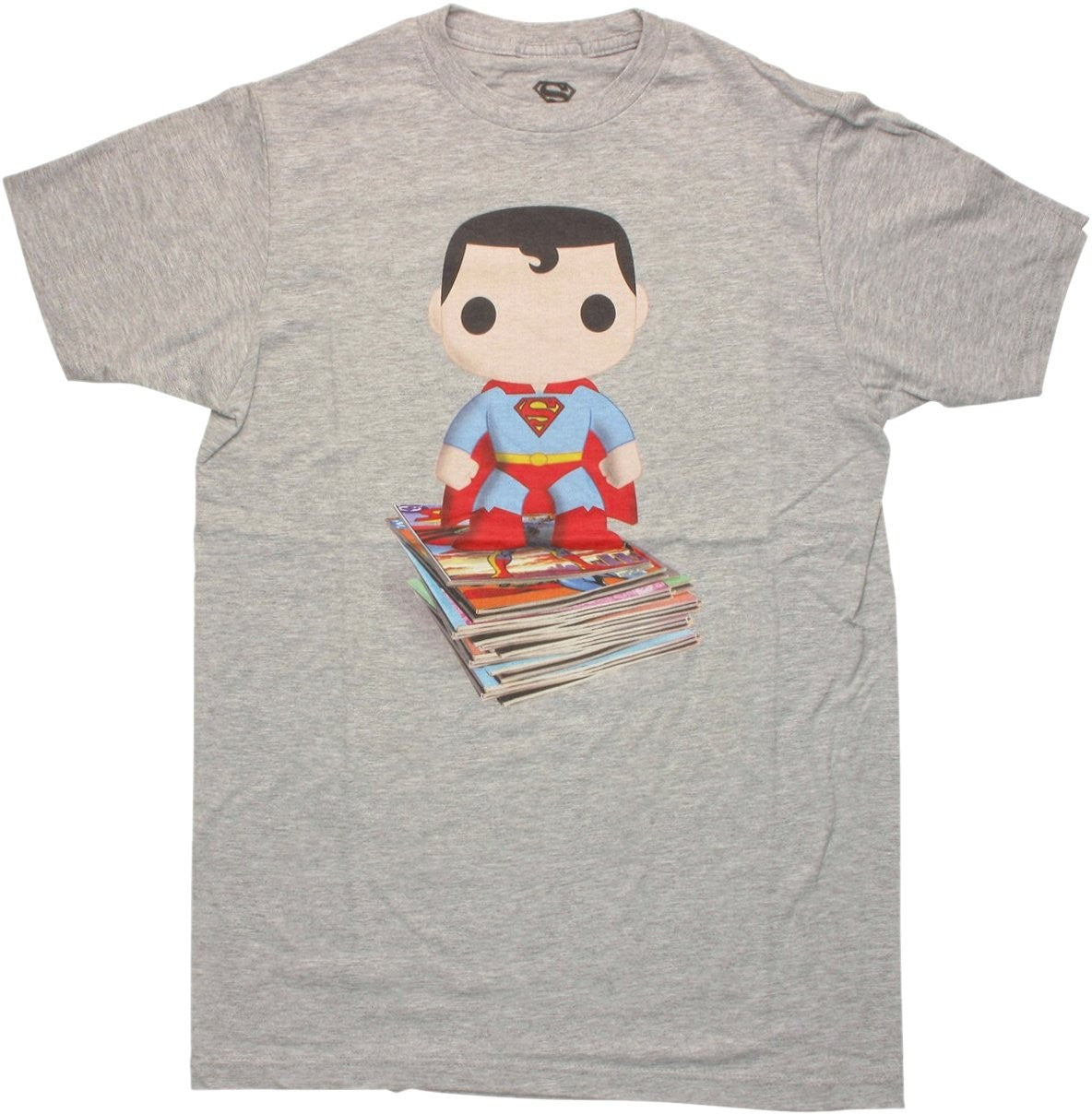 Superman Pop Heroes Comic Stack T Shirt Sheer