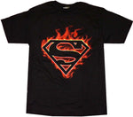 Superman Red Flame Logo T-Shirt
