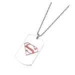 Superman Red Logo Dog Tag Necklace