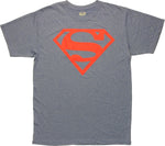 Superman Red Logo Heather Polyester T-Shirt