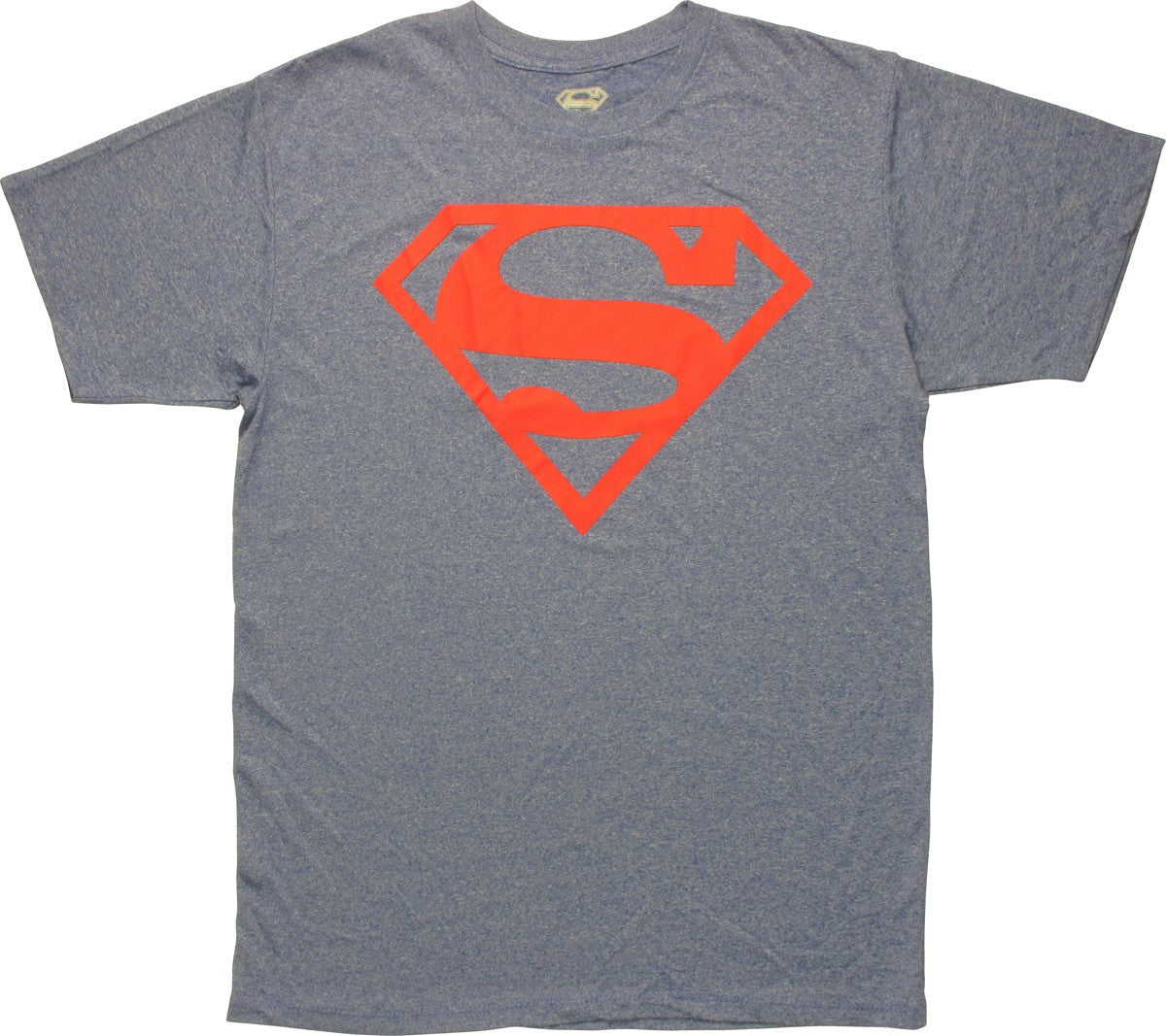 Superman Red Logo Heather Polyester T-Shirt