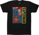 Superman Retro Square Name T-Shirt