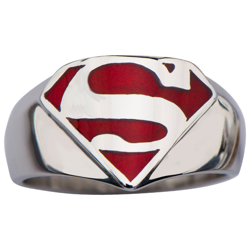 Superman Red Inlay Ring