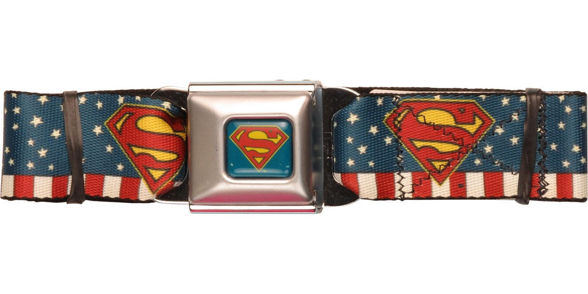 Superman Shield Americana Seatbelt Belt
