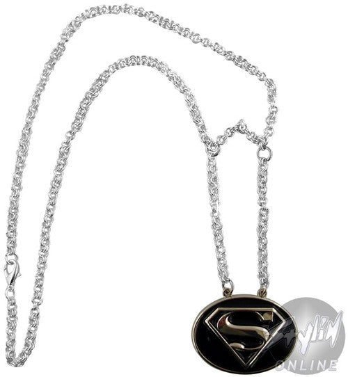 Superman Silver Logo Necklace