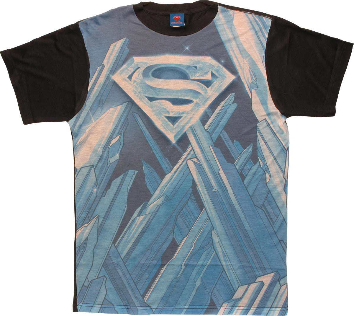 Superman Solitude Logo Sublimated T Shirt Sheer