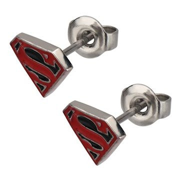 Superman Superboy Die Cut Stud Earrings