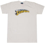 Superman Flock Print Name T-Shirt Sheer