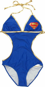 Superman Triangle Monokini Swimsuit