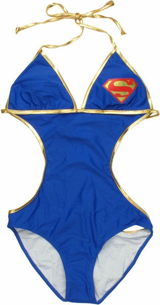 Superman Triangle Monokini Swimsuit