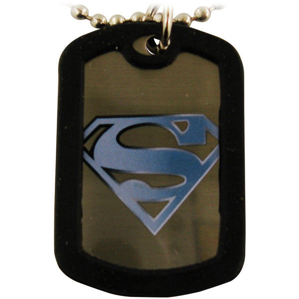 Superman White Logo Dog Tag