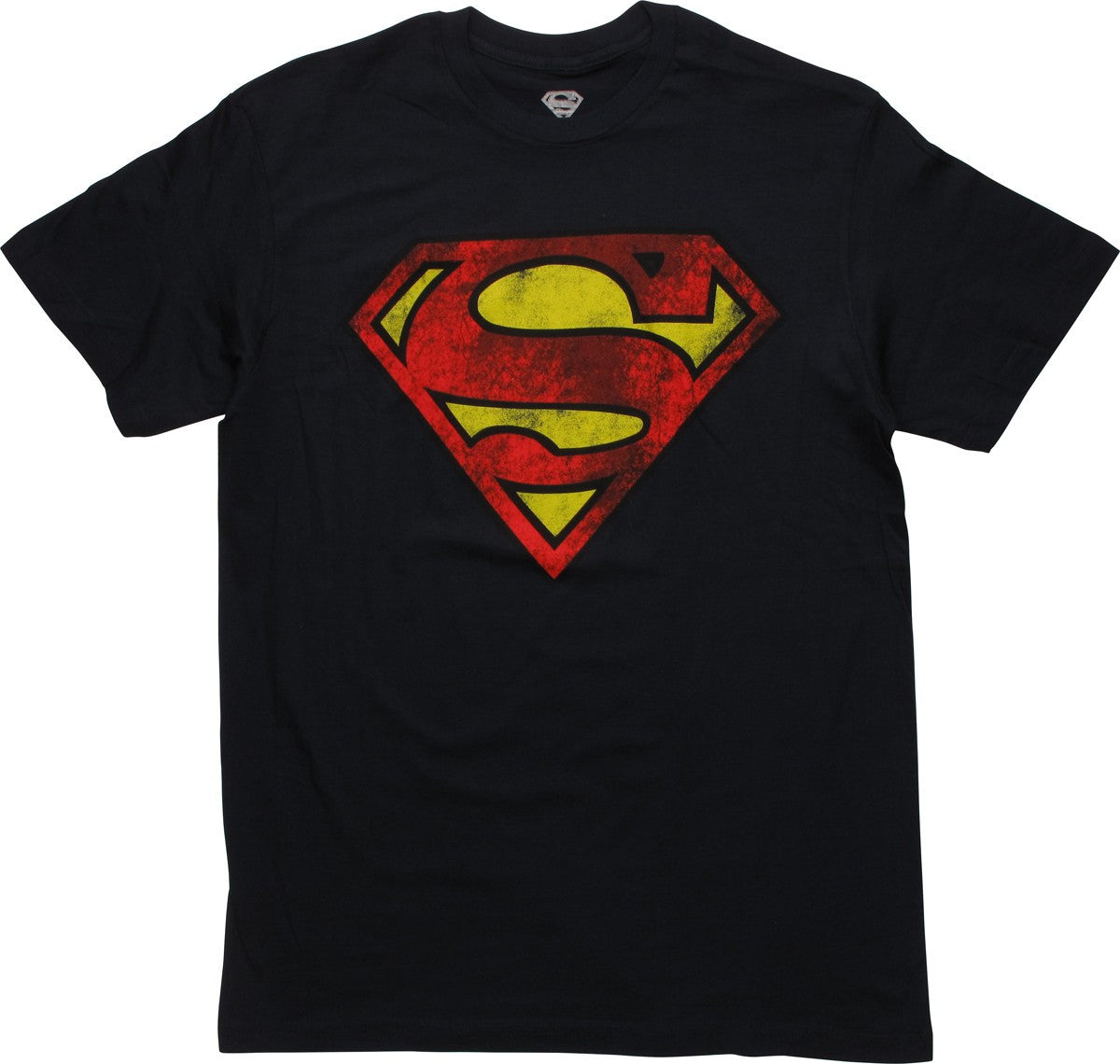 Superman Worn Shield Logo T-Shirt