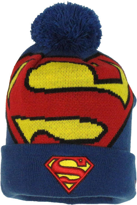 Superman Woven Logo Cuff Beanie