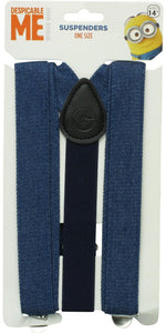 Despicable Me Minion Blue Denim Suspenders