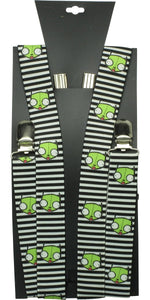 Invader Zim Gir Striped HT Suspenders