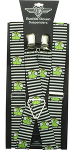 Invader Zim Gir Striped HT Suspenders