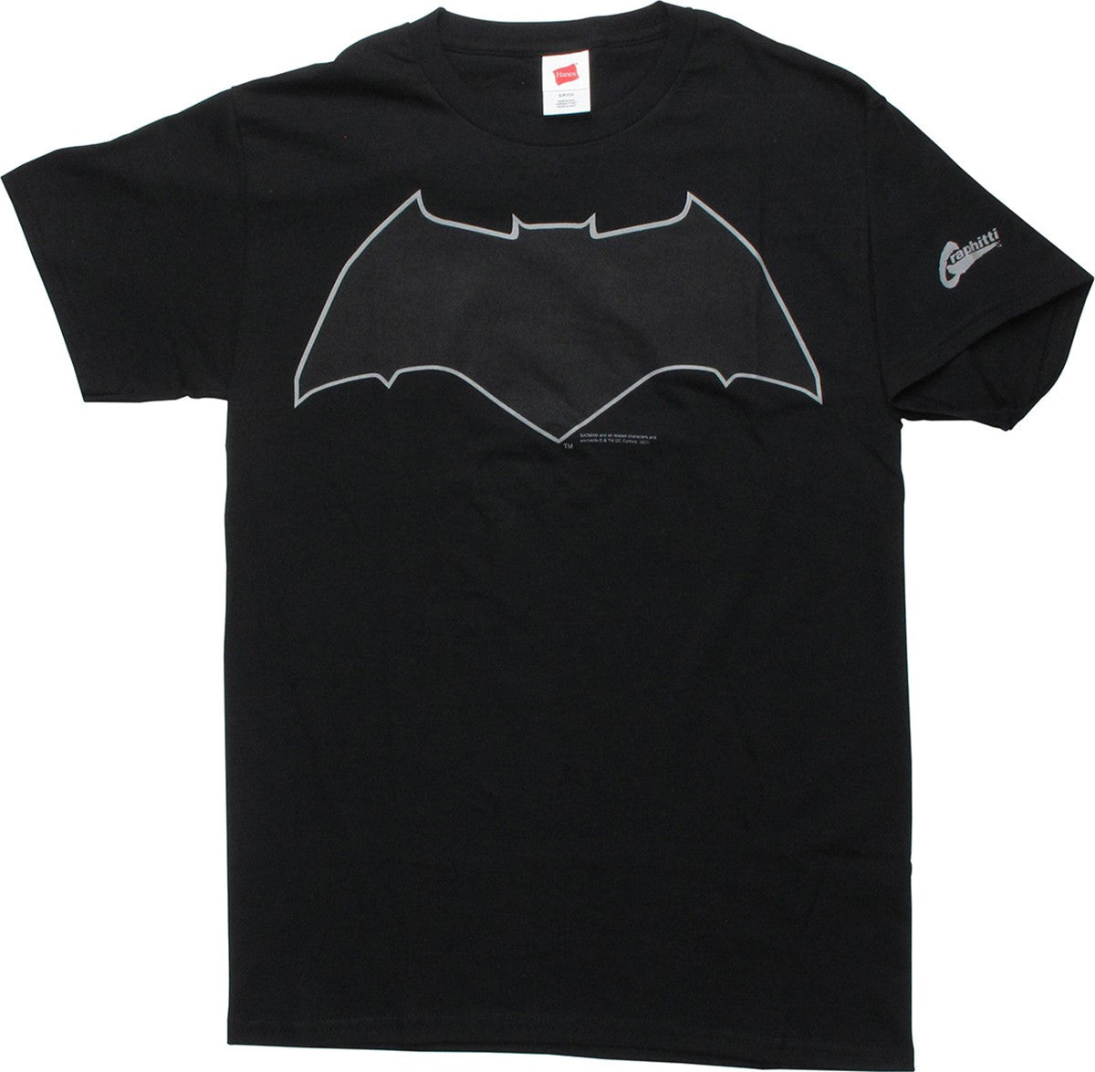 Bat V Sup Logo Black T-Shirt