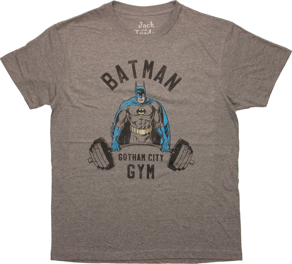 Batman Lift Weights Gotham Gym T-Shirt Sheer