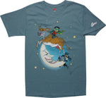Batman Robin Over Moon T-Shirt