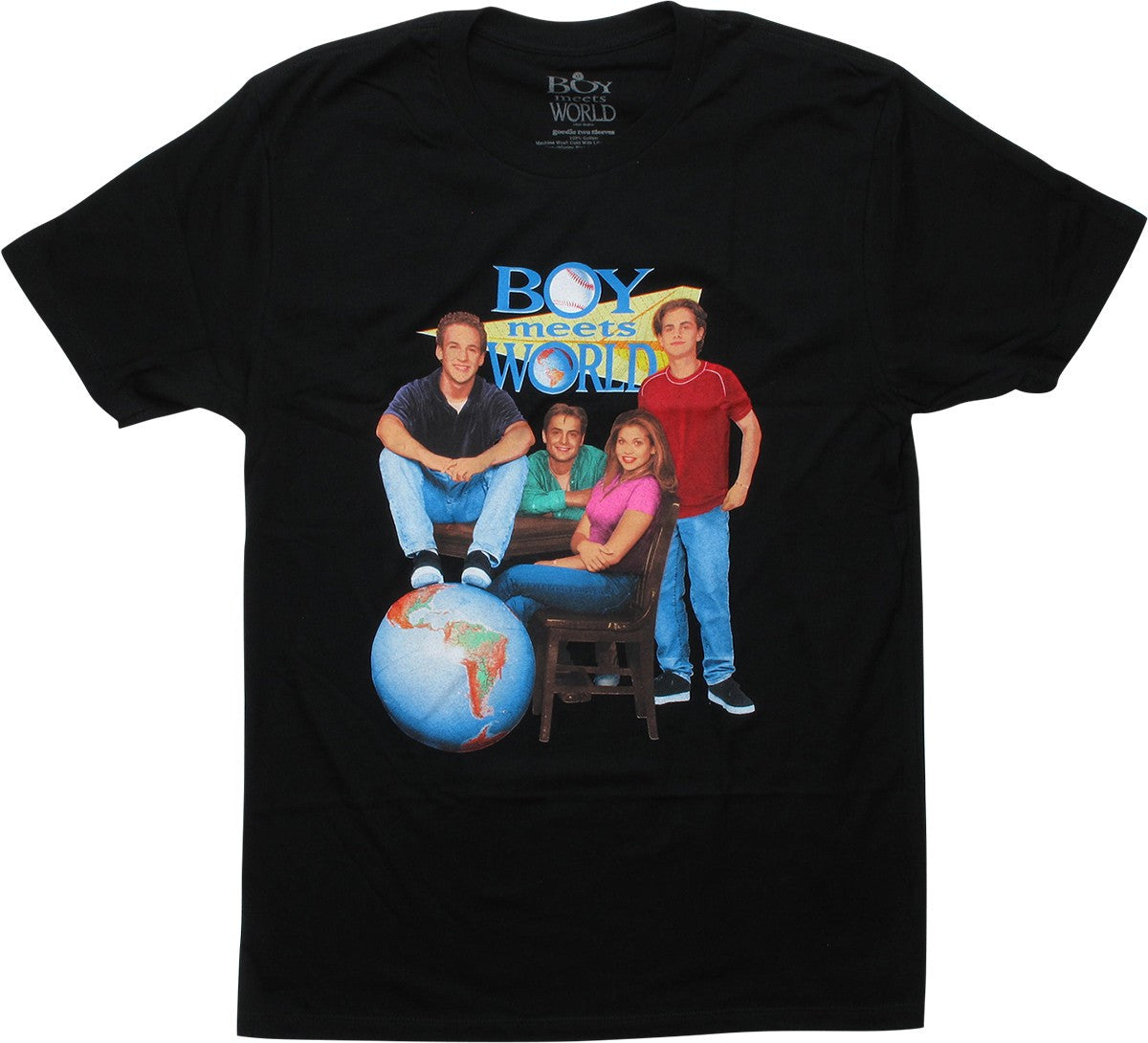 Boy Meets World Cast Poster Black T-Shirt