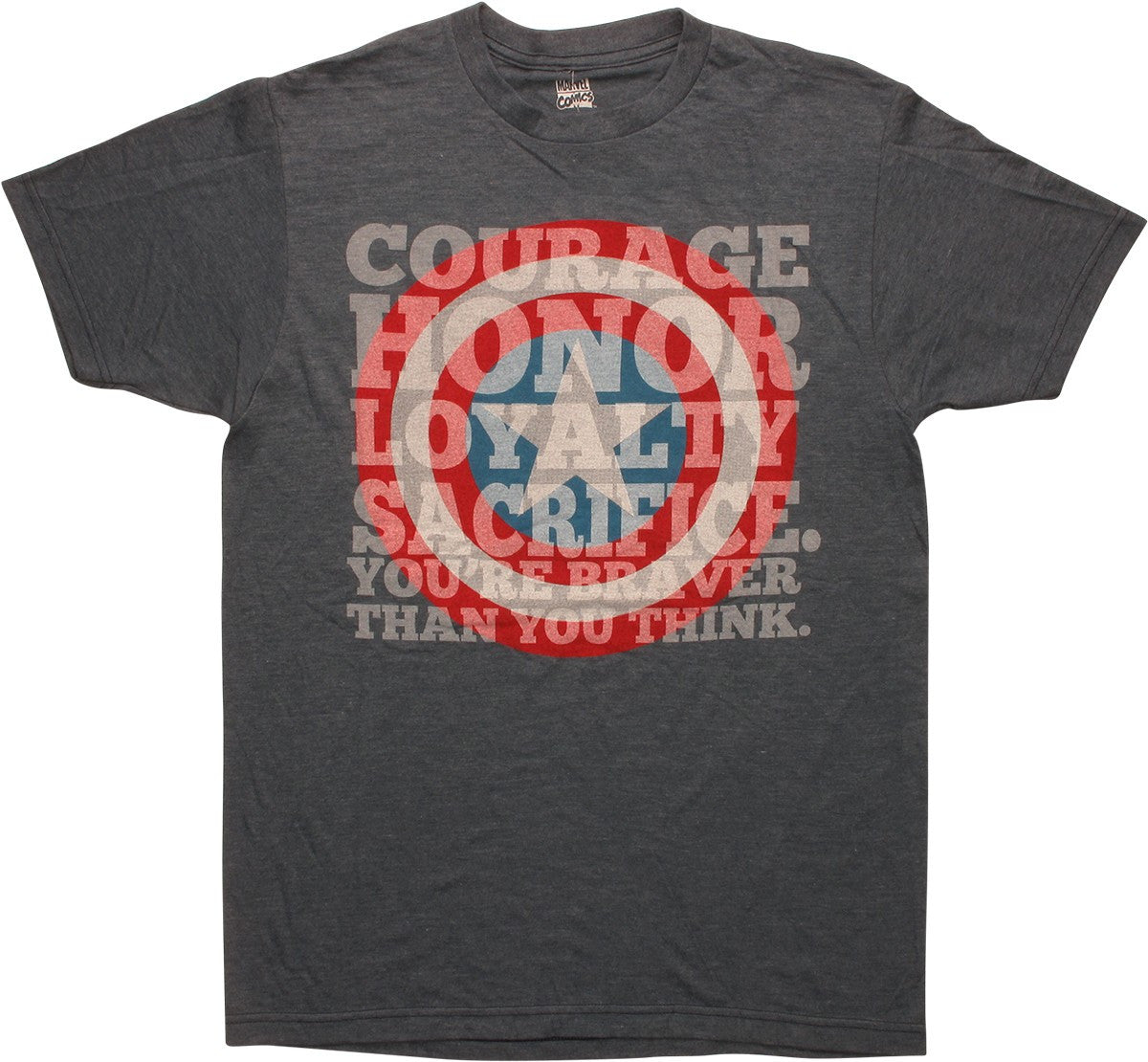 Captain America Shield Courage Honor Loyal T-Shirt