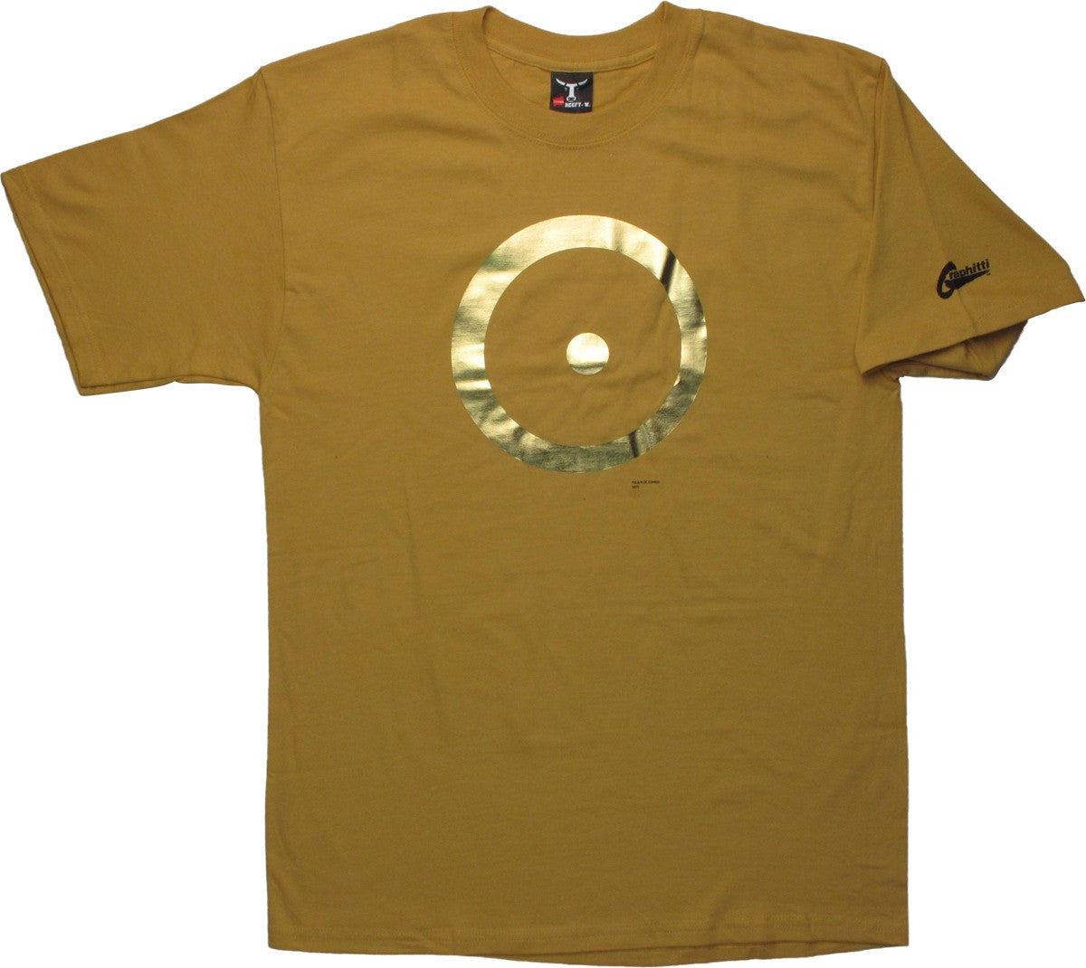 Dc Comics Gold Metalix Logo T-Shirt
