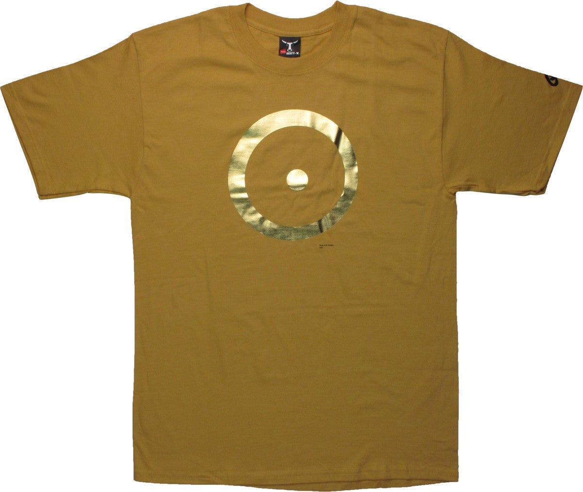 Dc Comics Gold Metalix Logo T-Shirt