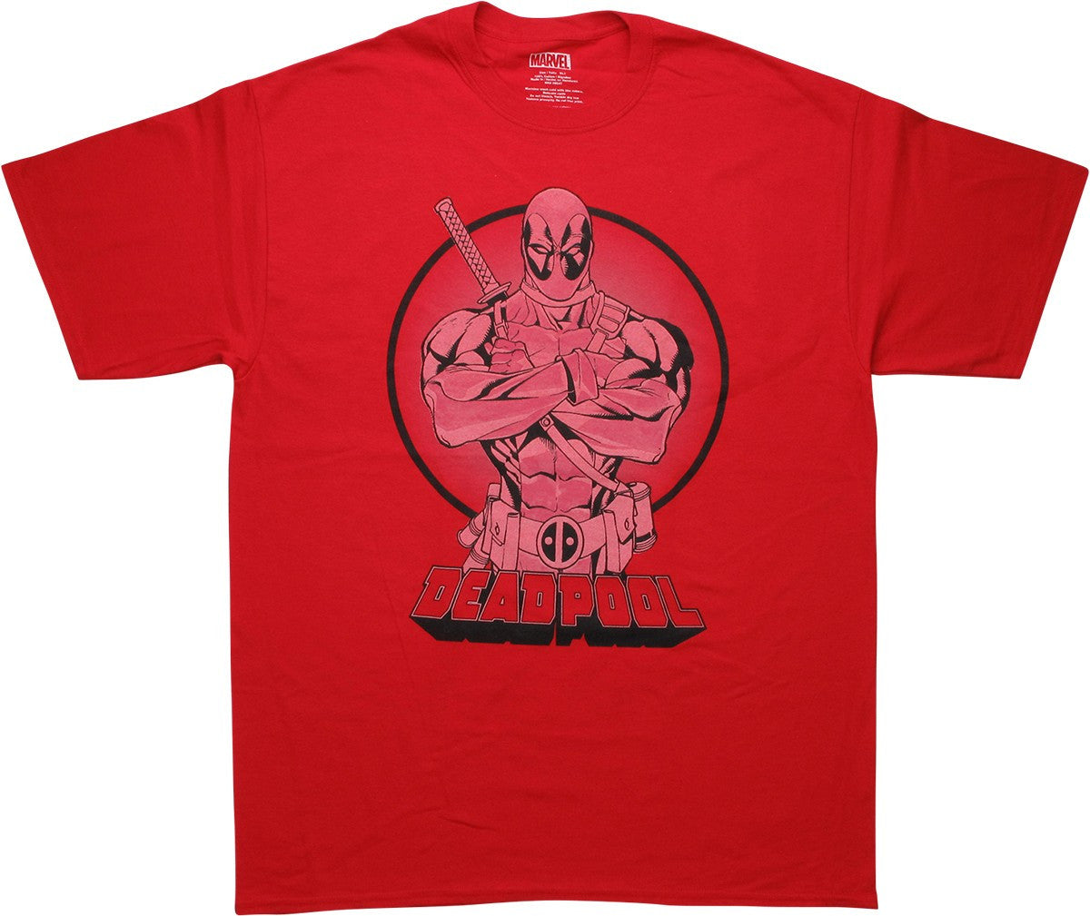 Deadpool Arms Crossed Red T-Shirt